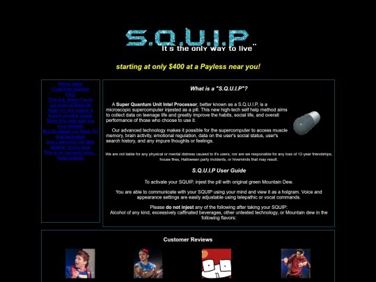 squipsite screenshot
