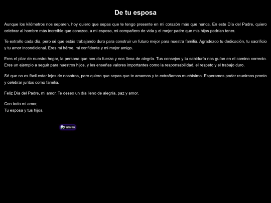 Feliz Dia/esposa_hijos screenshot