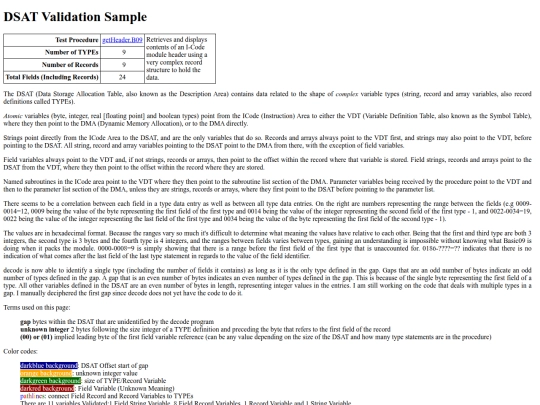 Basic09/getHeaderDSAT screenshot