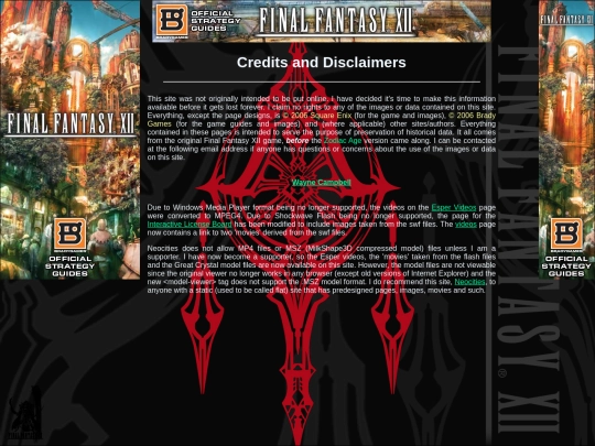 FFXII/credits screenshot