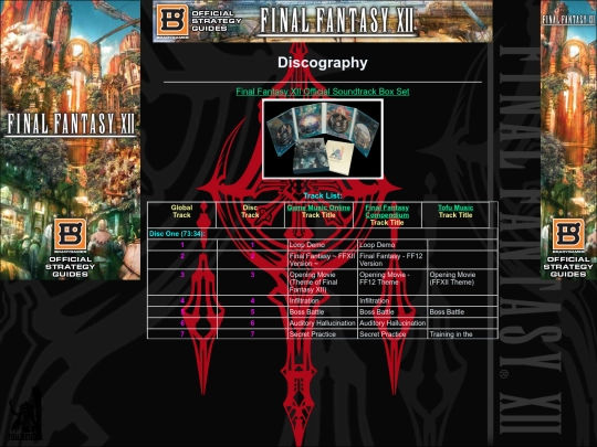 FFXII/discography screenshot