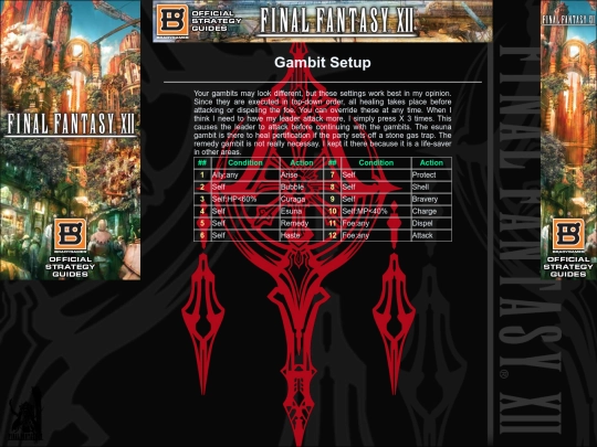 FFXII/gambits screenshot