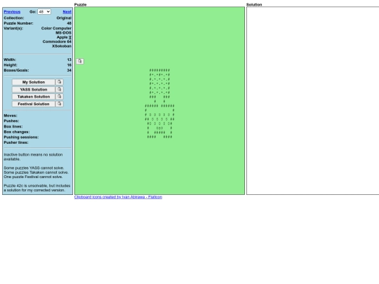 Sokoban/DATA/Original/O48 screenshot