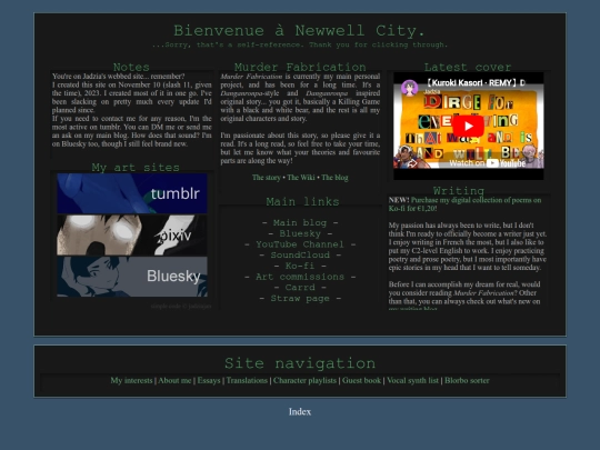 links screenshot