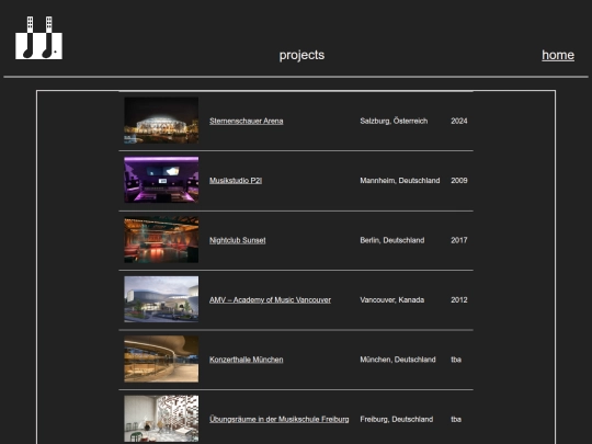 projects screenshot