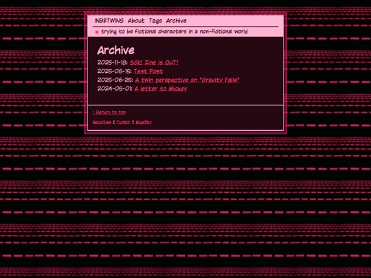 blog/archive screenshot