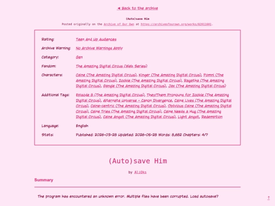 fanficarchive/fanfics/Autosave_Him screenshot