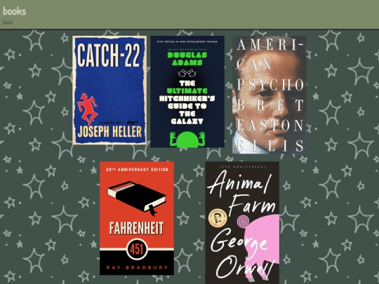 links/books screenshot