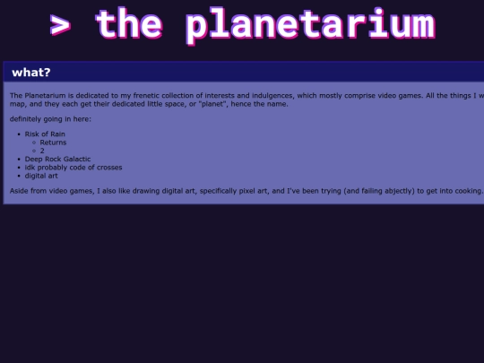 index screenshot