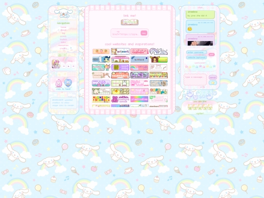 links screenshot