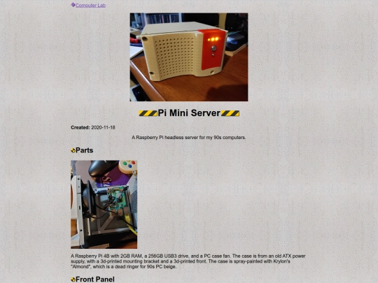 pi-server screenshot
