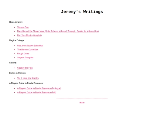 Jeremy_Writings screenshot