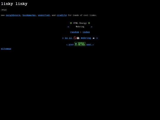 links screenshot