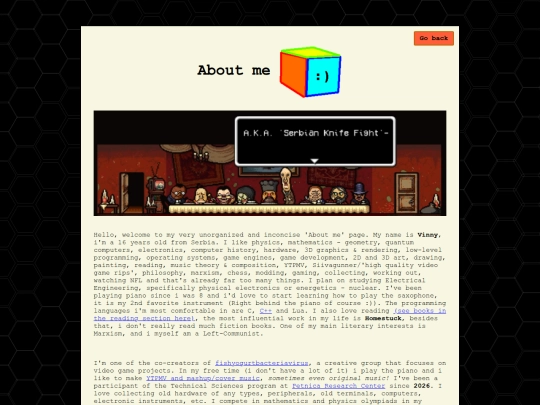 aboutme screenshot