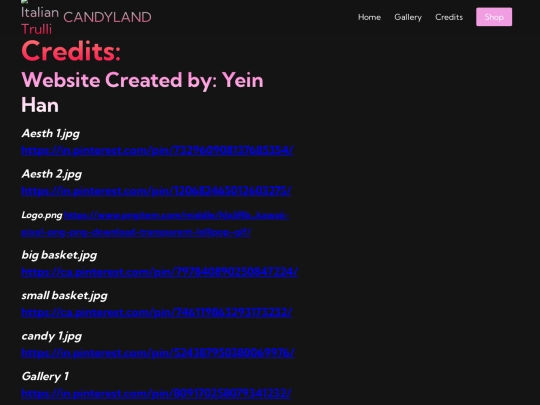 Credits screenshot
