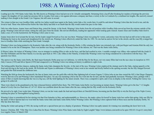 Achievements/1980s/1988/WinningColorsTriple screenshot