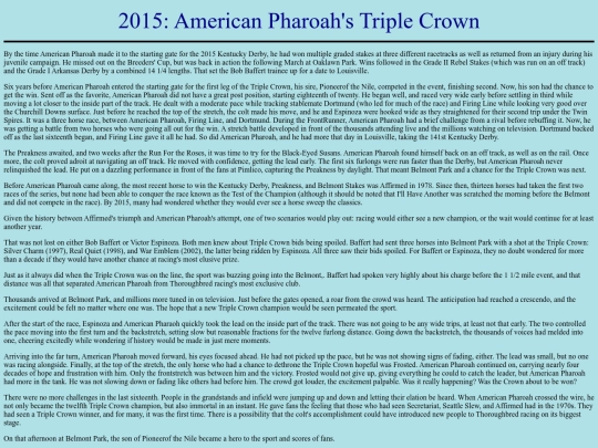 Achievements/2010s/AmericanPharoah2015TripleCrown screenshot