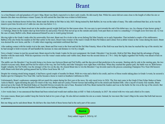 Horses/B/Brant screenshot