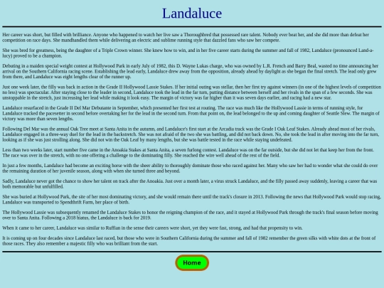 Horses/L/Landaluce screenshot