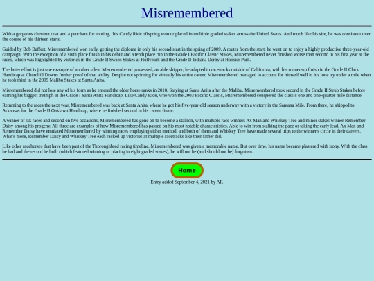 Horses/M/Misremembered screenshot
