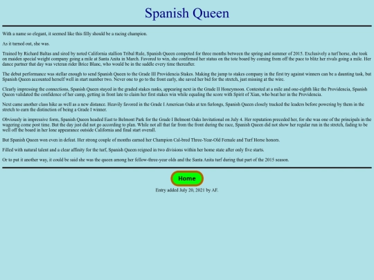 Horses/S/SpanishQueen screenshot