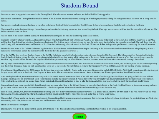 Horses/S/StardomBound screenshot