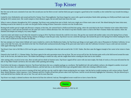 Horses/T/TopKisser screenshot
