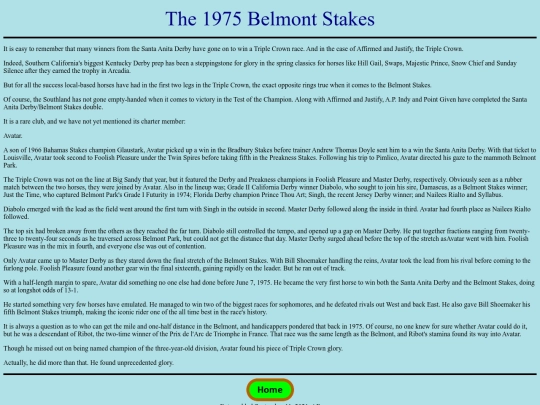 Races/1970s/1975BelmontStakes screenshot