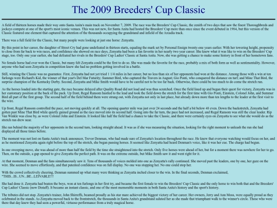 Races/2000s/2009BreedersCupClassic screenshot
