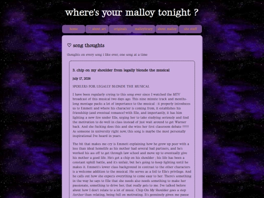 song-thoughts screenshot