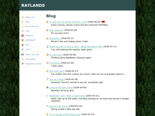 blog screenshot