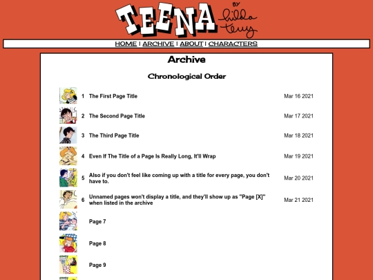archive screenshot