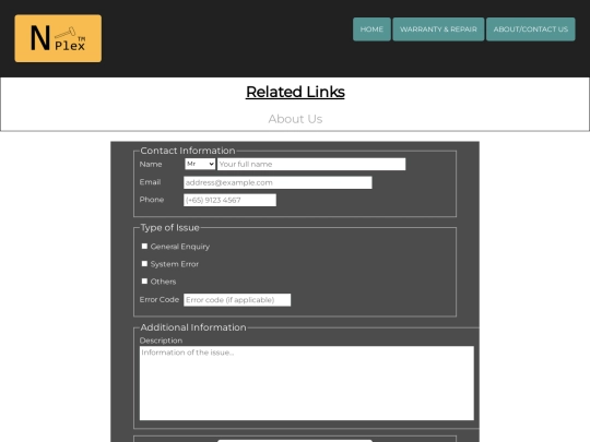 contact screenshot