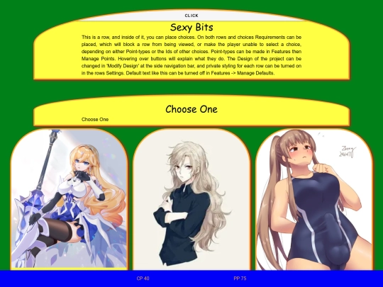 CYOA screenshot