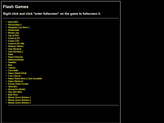 flash screenshot
