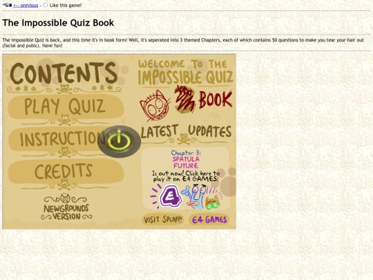 impossiblequizbook screenshot
