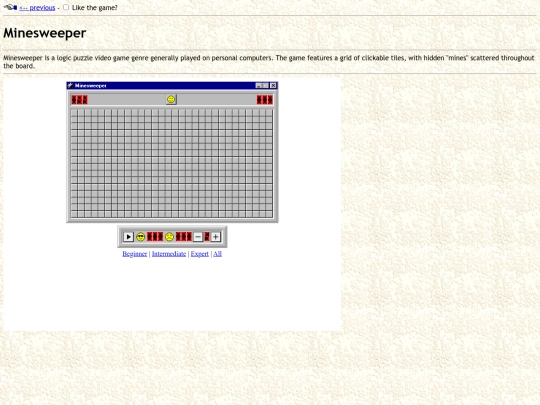 minesweeper screenshot