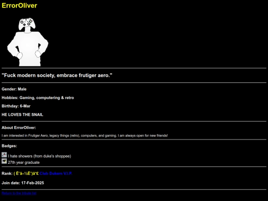 tributes/erroroliver screenshot