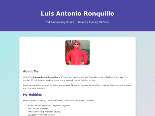 Luis screenshot