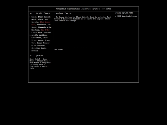 musiclog screenshot
