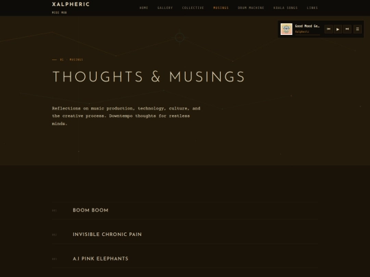 musings screenshot