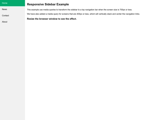 sidenav screenshot