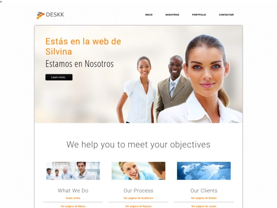 desk/nosotros.html screenshot