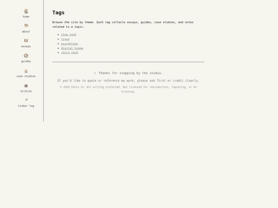 tags screenshot