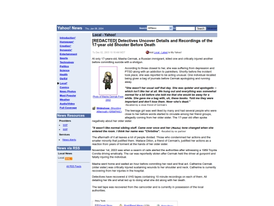 archives/article screenshot