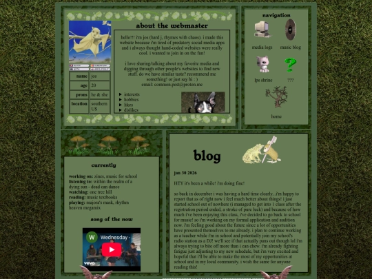 blog screenshot