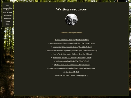 writingresources screenshot