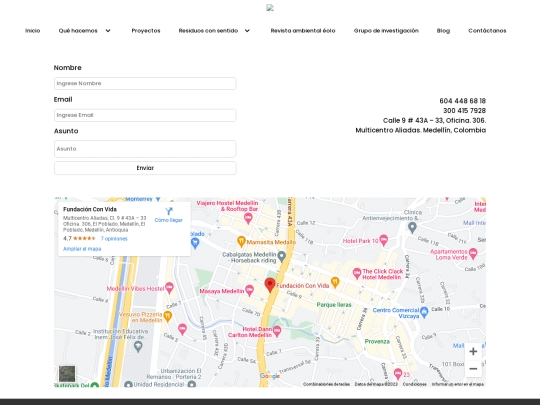 contactanos screenshot