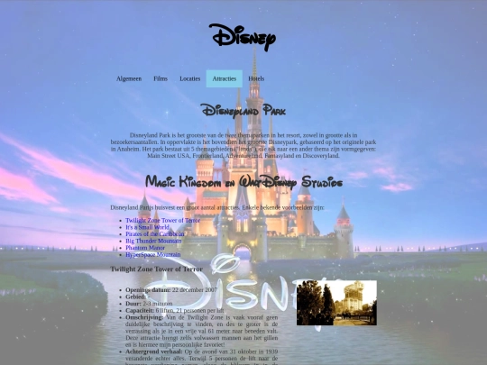 attracties screenshot