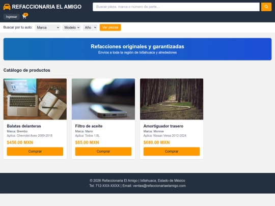 Refaccionaria screenshot